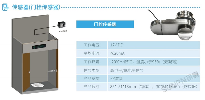 智慧公厕门锁传感器