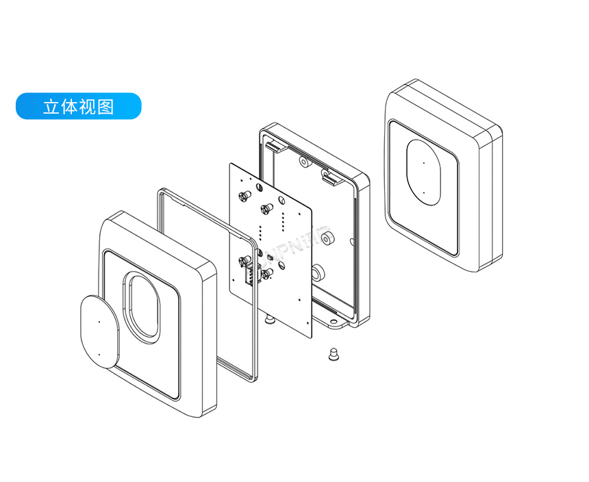 客流量双向计数器-产品外观