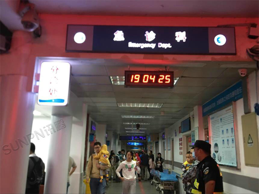 广西白色人民医院急诊科同步时间系统