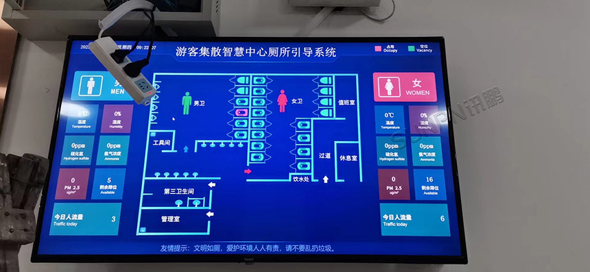 游客集散智慧中心厕所引导系统