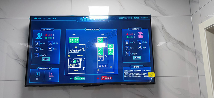智慧厕所引导系统实拍图