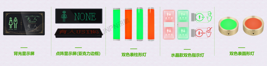 厕位有无人状态指示牌