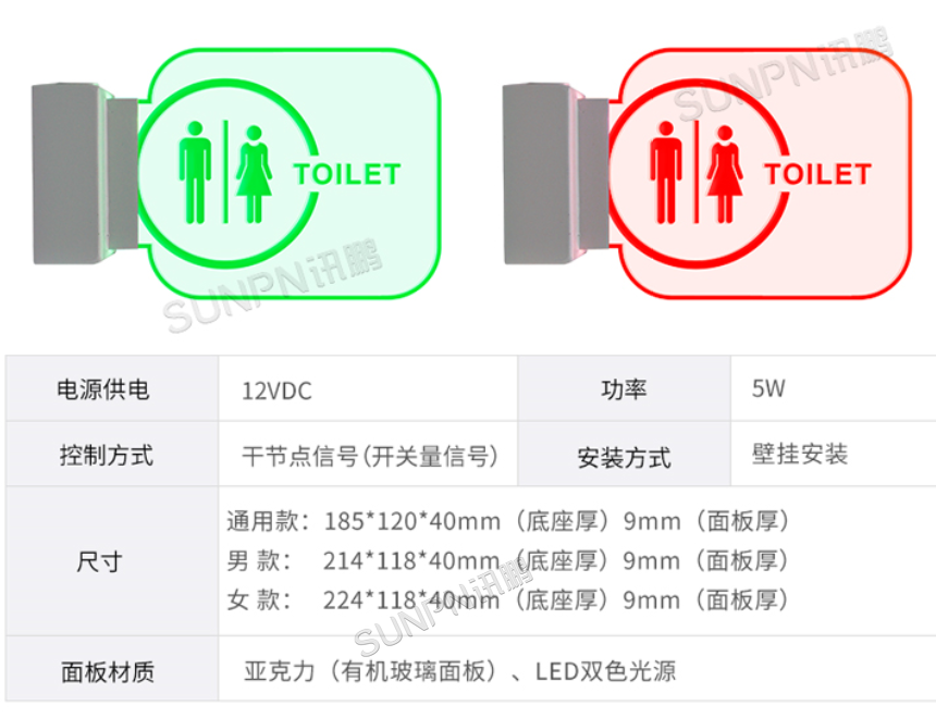 水晶款LED指示牌参数