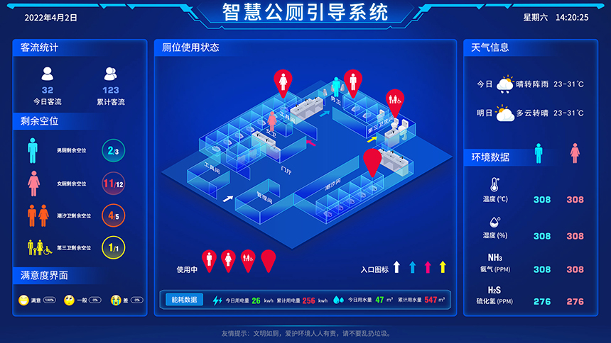 智慧公厕系统界面