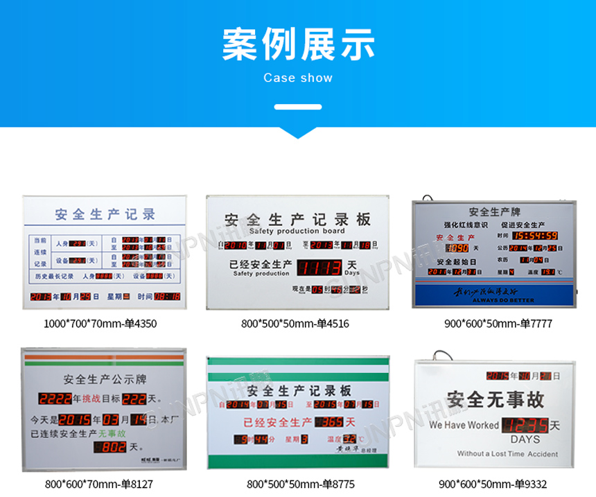 安全生产记录看板-案例展示