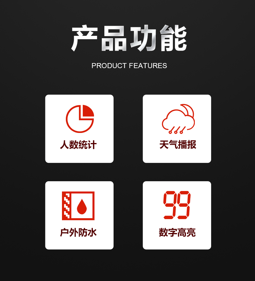 人数统计显示屏-产品功能