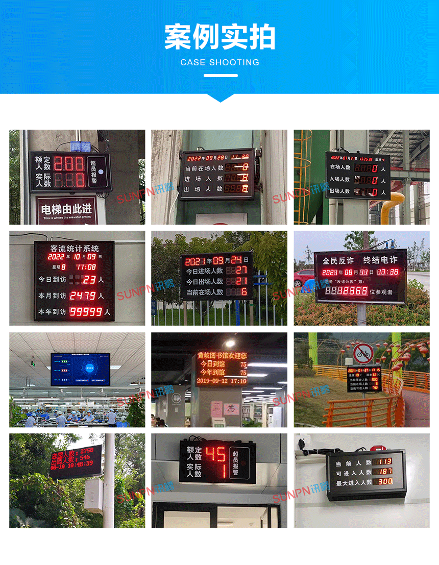 景区人数统计显示屏-案例实拍