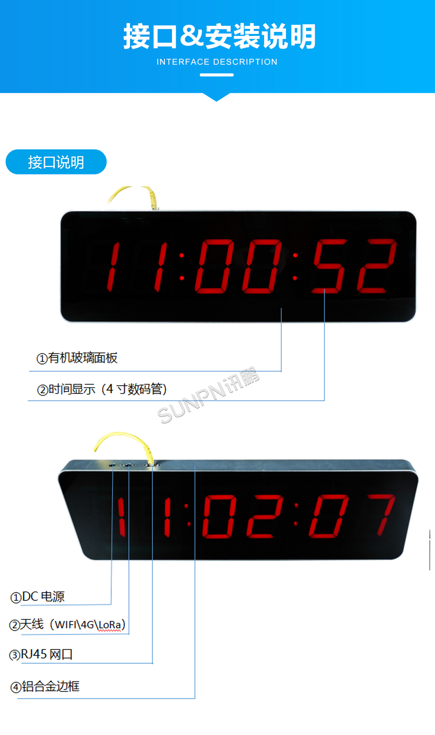 NTP电子钟-接口说明