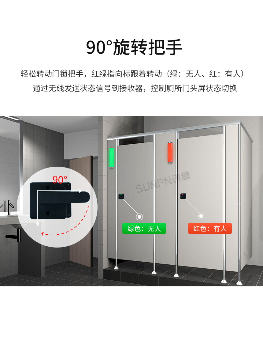 讯鹏自发电门锁感应开关-开关操作简单