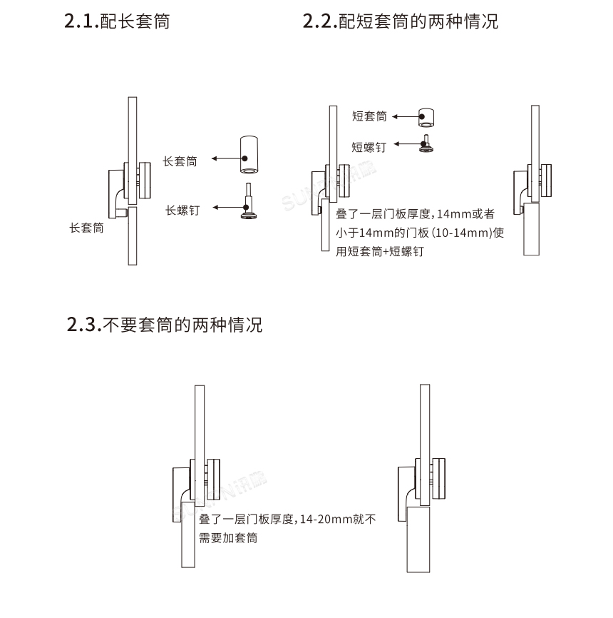 讯鹏自发电门锁感应开关-产品安装说明