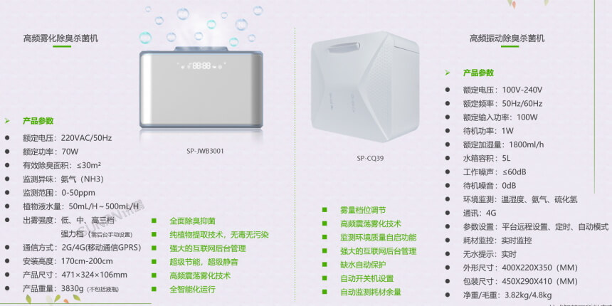 厕所除臭净化器参数说明