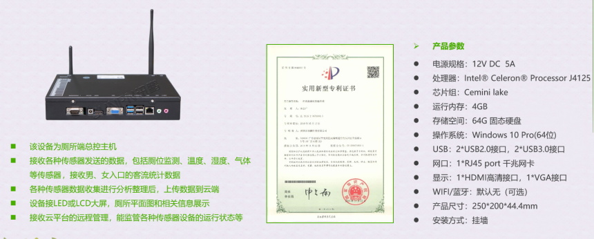 智慧厕所管理终端参数说明