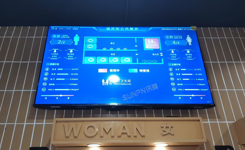 讯鹏科技智慧公厕-安装效果实拍