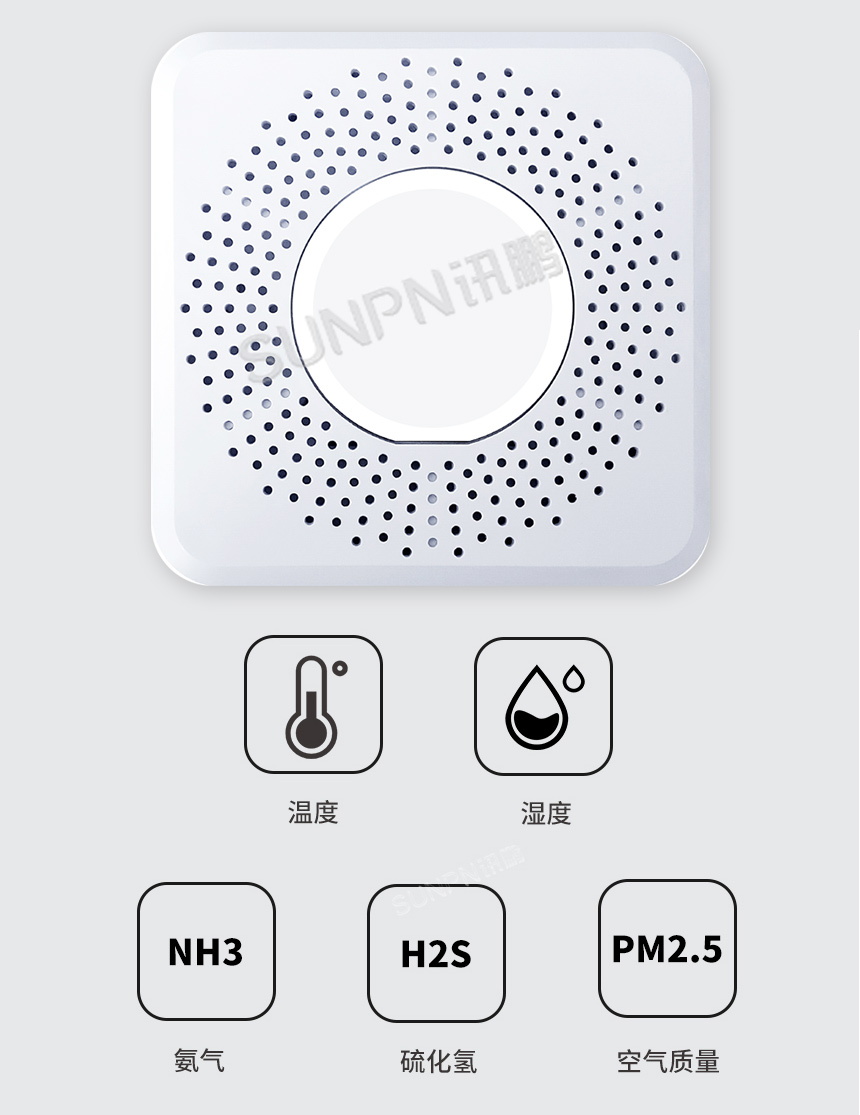 讯鹏科技智慧公厕-五合一环境传感器