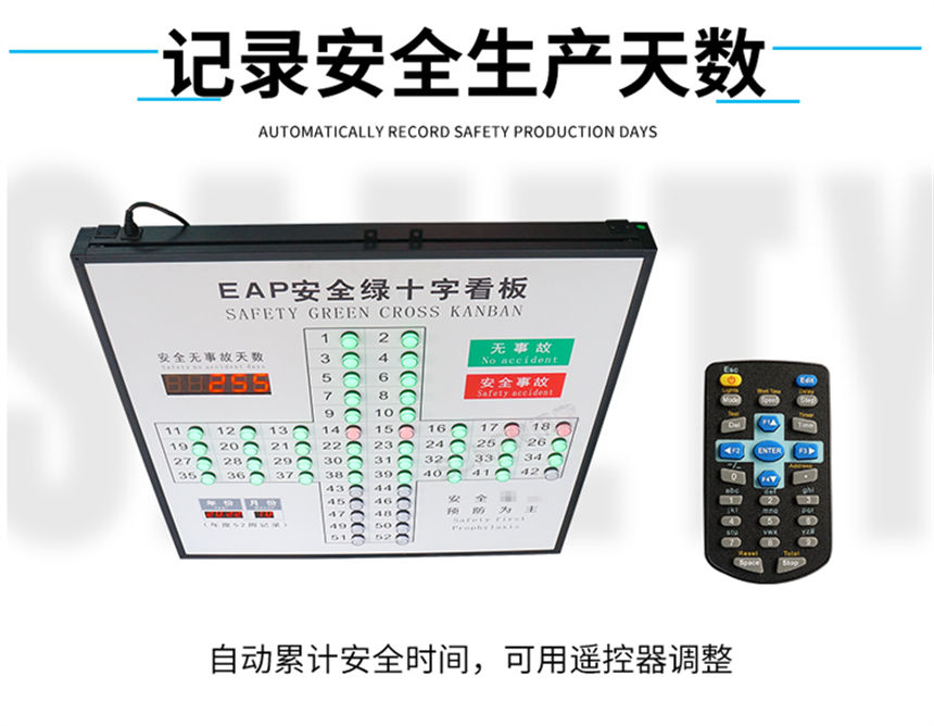 讯鹏 EAP 安全生产记录看板-修改便捷 讯鹏 EAP 安全生产记录看板-修改便捷