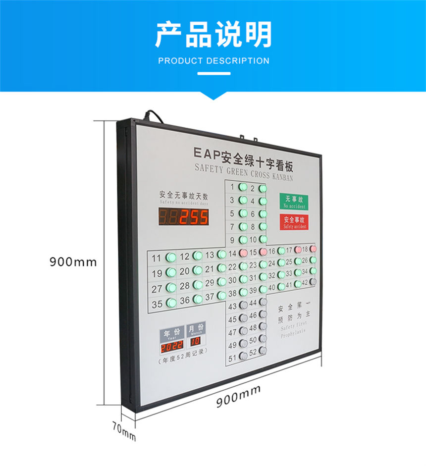 讯鹏 EAP 安全生产记录看板产品说明 讯鹏 EAP 安全生产记录看板产品说明
