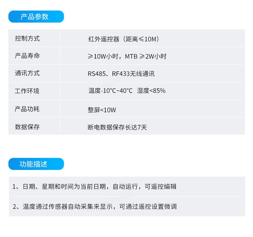 讯鹏科技水质监测牌参数明细 讯鹏科技水质监测牌参数明细