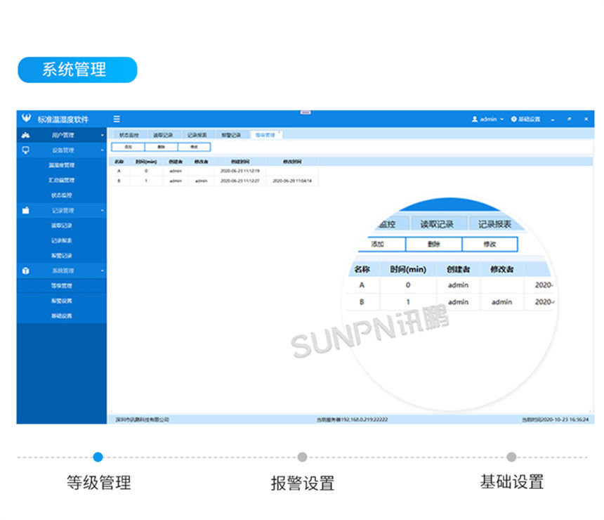 讯鹏温湿度监控系统客户端界面展示 讯鹏温湿度监控系统客户端界面展示