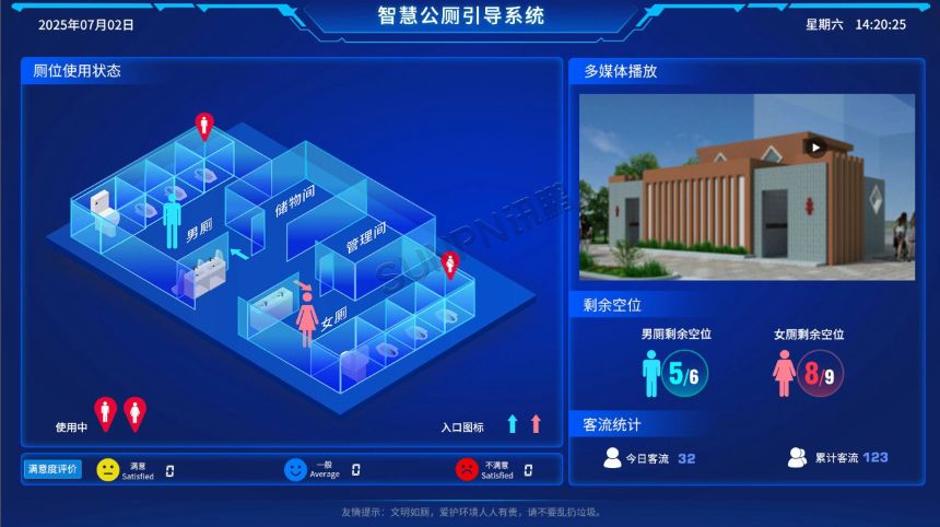 讯鹏科技智慧厕所系统