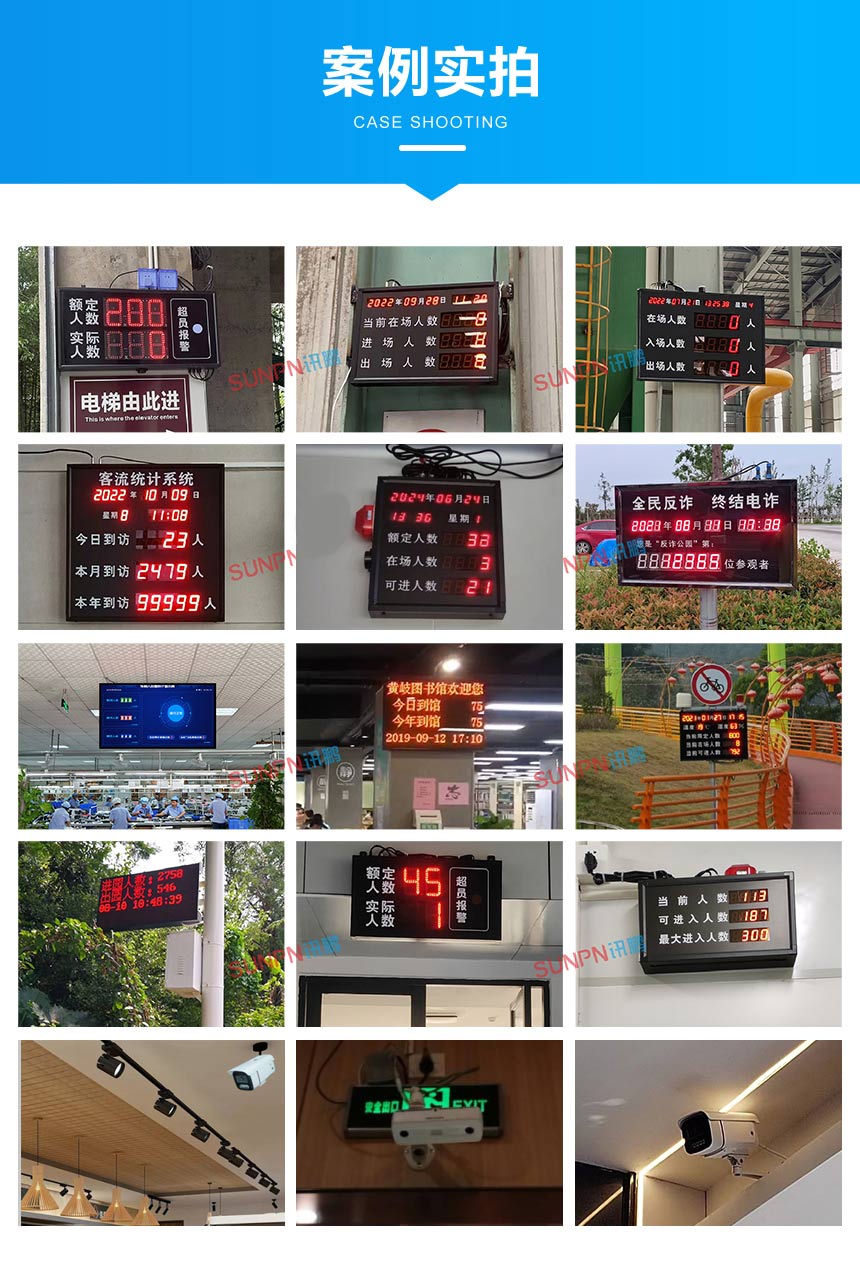 户外客流量统计显示屏-案例实拍