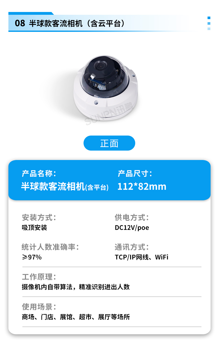 讯鹏客流统计摄像头产品参数 讯鹏客流统计摄像头产品参数