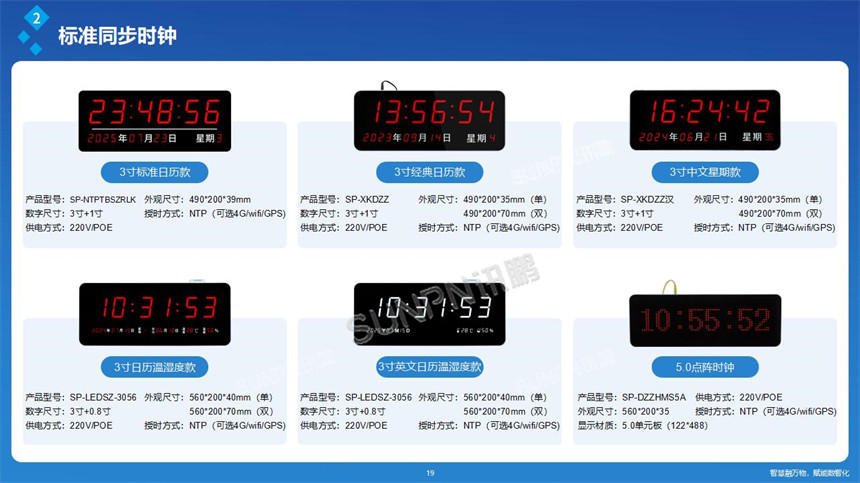 讯鹏网络同步时钟-电子钟选型 讯鹏网络同步时钟-电子钟选型