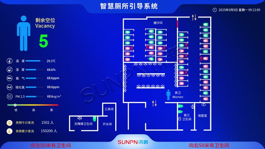 智慧厕所引导系统