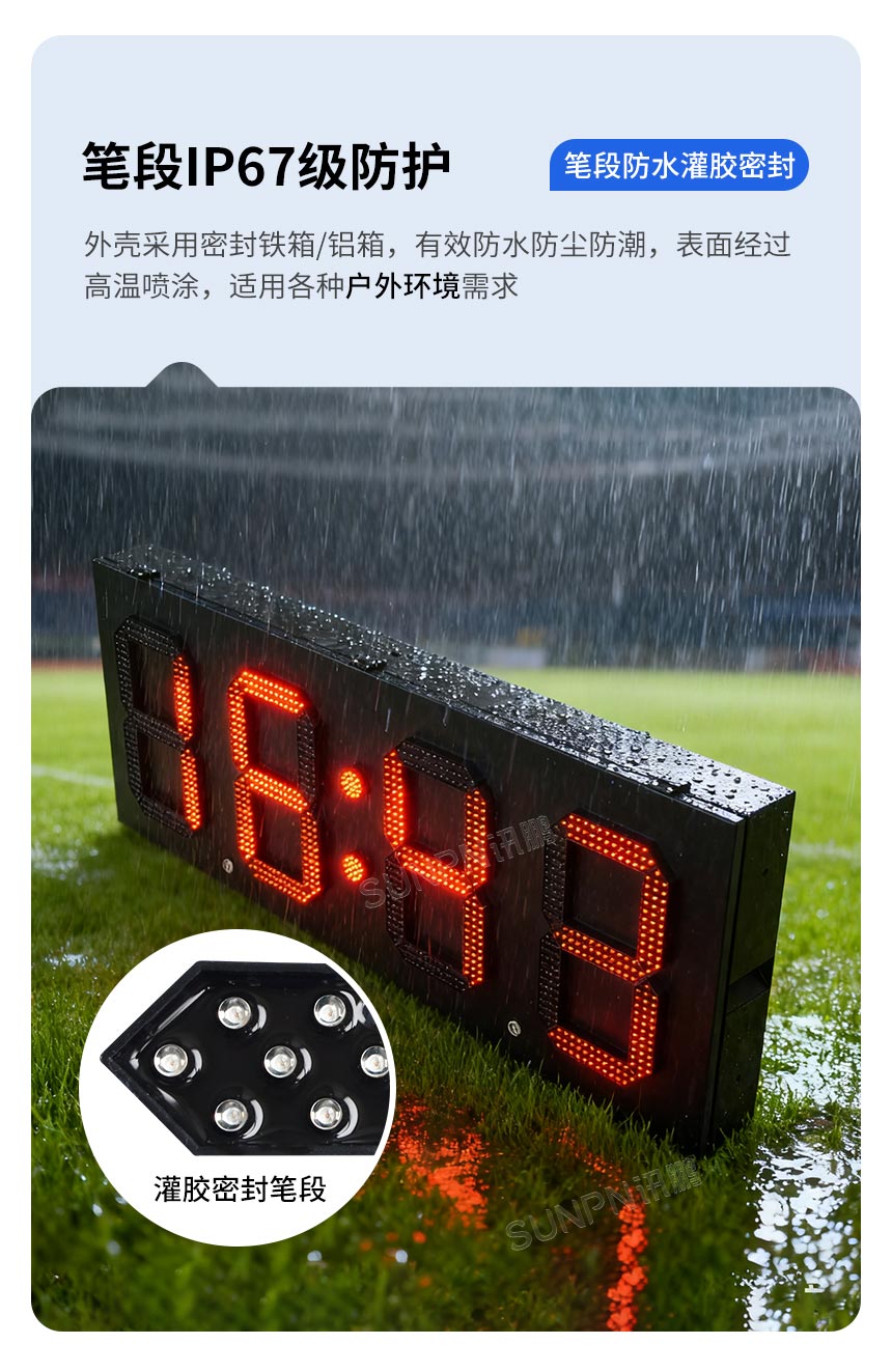 讯鹏GPS户外防水电子钟-高防护性能 讯鹏GPS户外防水电子钟-高防护性能