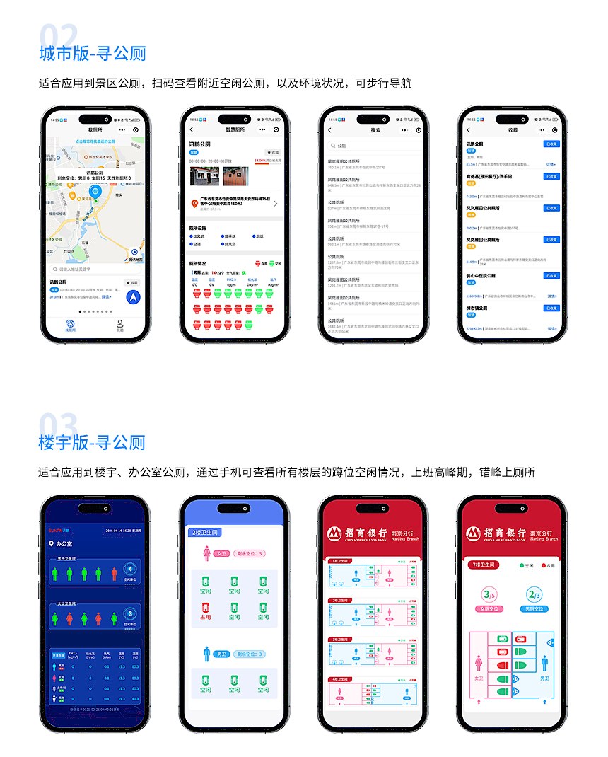 讯鹏智慧公厕案例-小程序查看