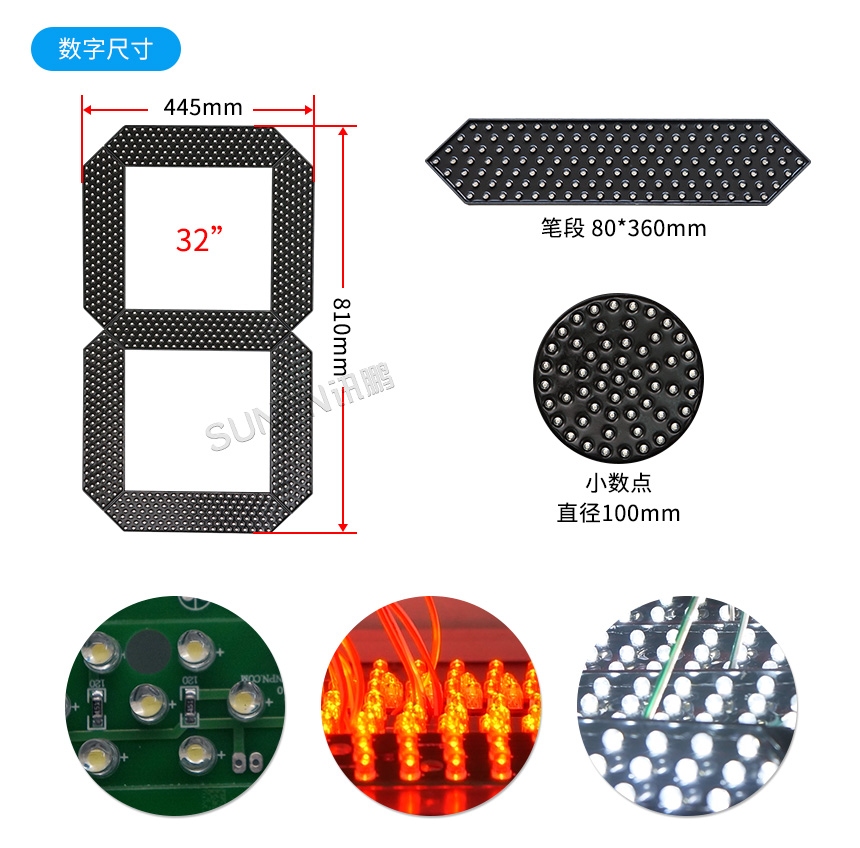 讯鹏户外防水LED电子钟产品规格 讯鹏户外防水LED电子钟产品规格