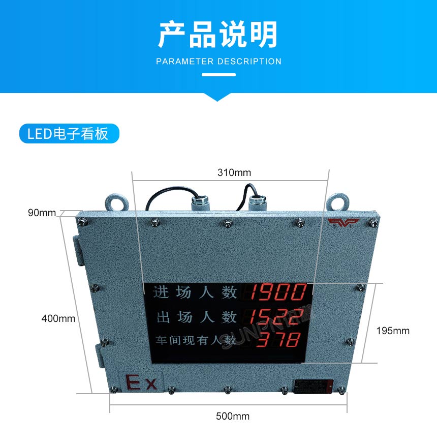 讯鹏科技的防爆客流统计系统产品说明 讯鹏科技的防爆客流统计系统产品说明