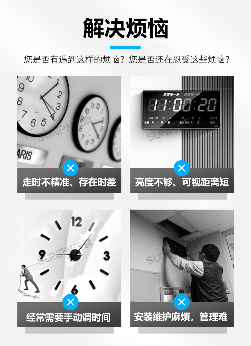 传统时钟痛点 传统时钟痛点