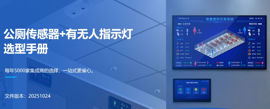 智慧公厕传感器、门头屏