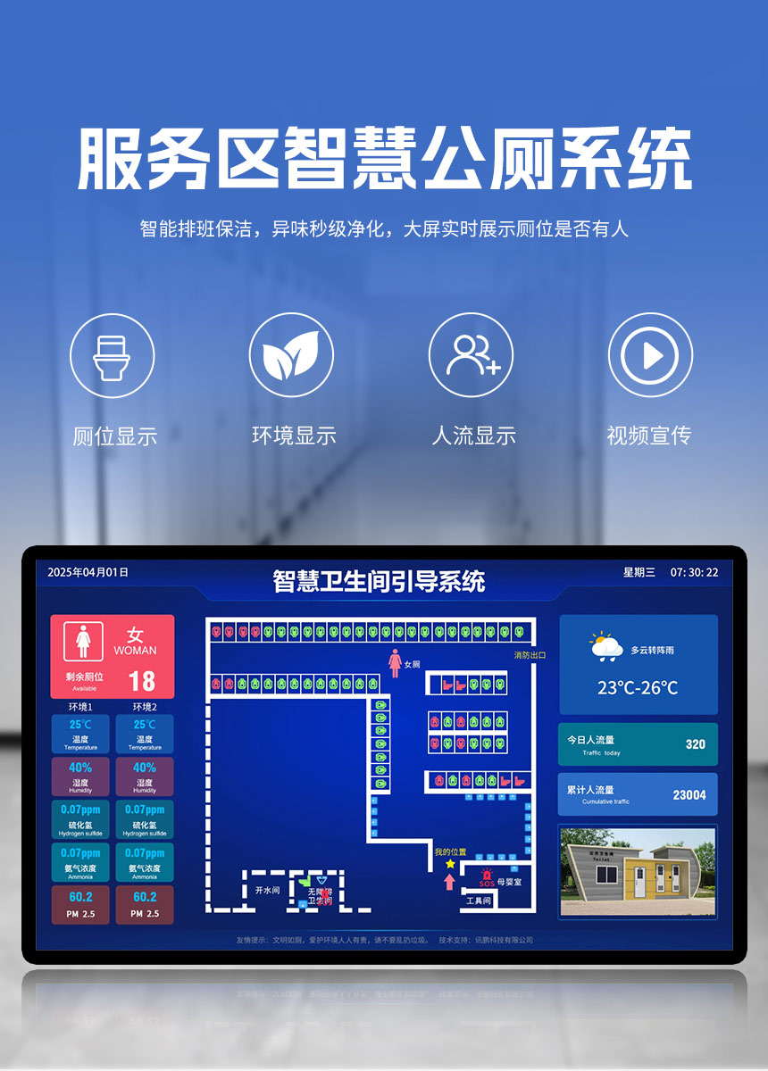 服务区智慧公厕系统 服务区智慧公厕系统