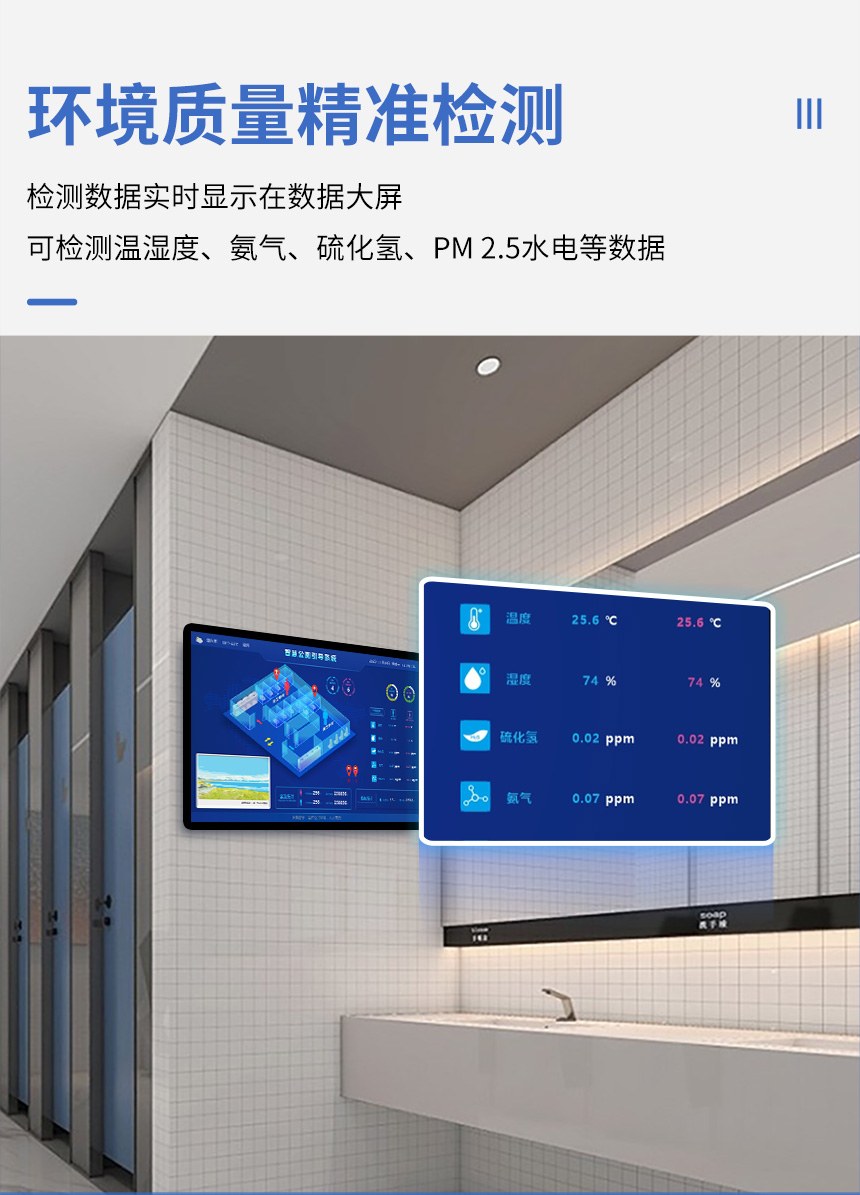 讯鹏楼宇智慧公厕系统环境检测 讯鹏楼宇智慧公厕系统环境检测