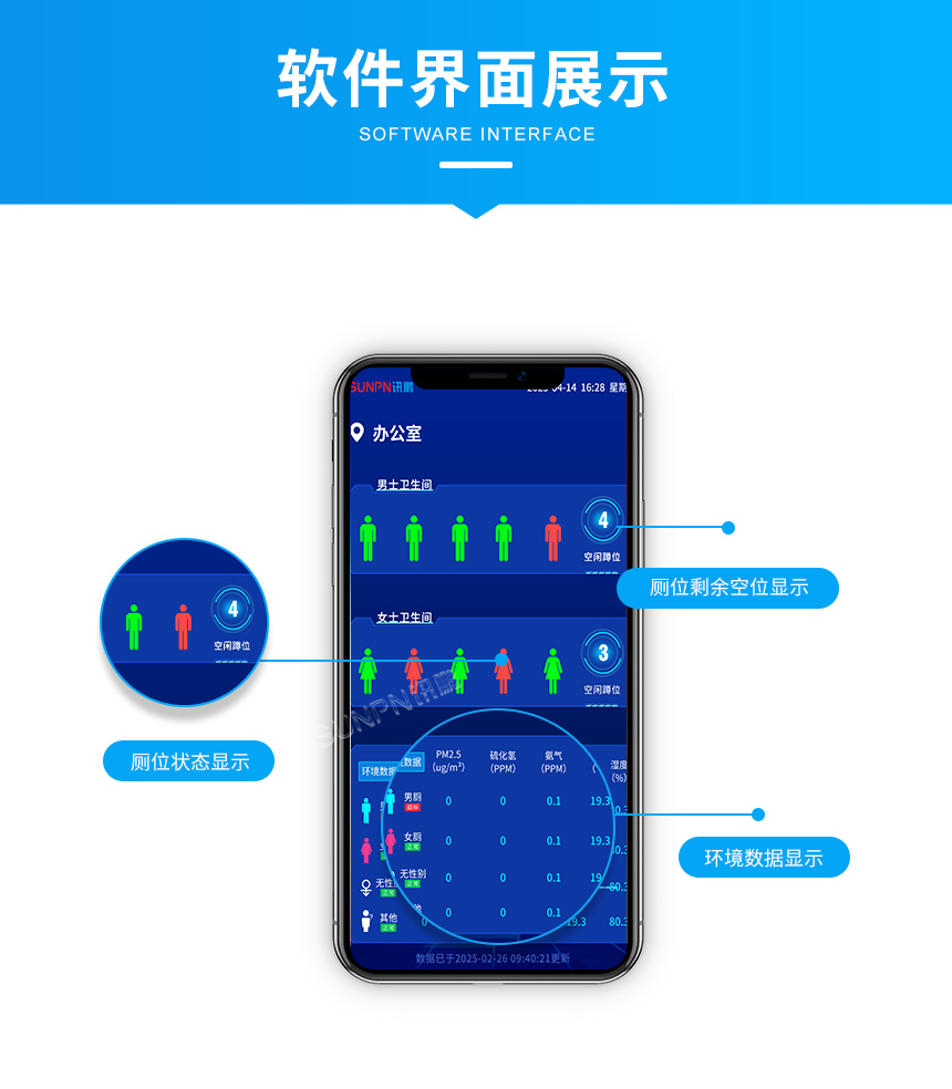 讯鹏楼宇智慧公厕系统管理软件 讯鹏楼宇智慧公厕系统管理软件