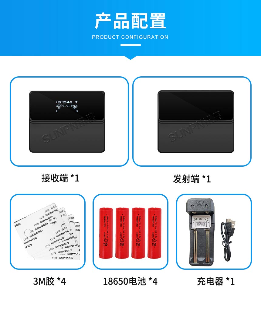 红外人员计数器-产品配置 红外人员计数器-产品配置