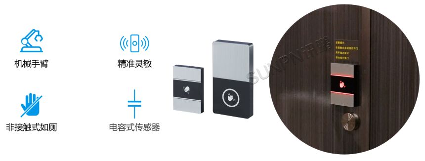 智慧公厕-隔断自动开关门锁