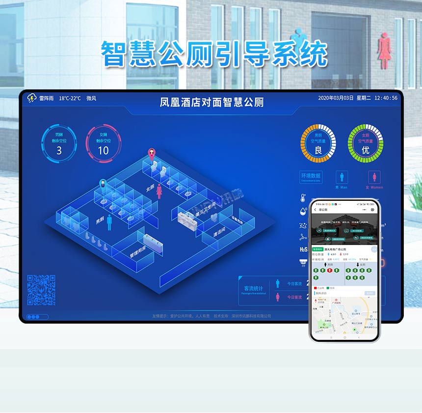 公厕厕位引导系统