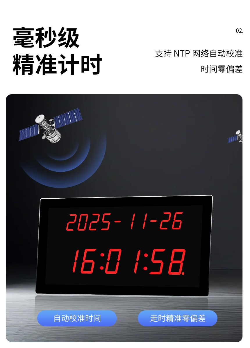 网络同步时钟系统-精准计时