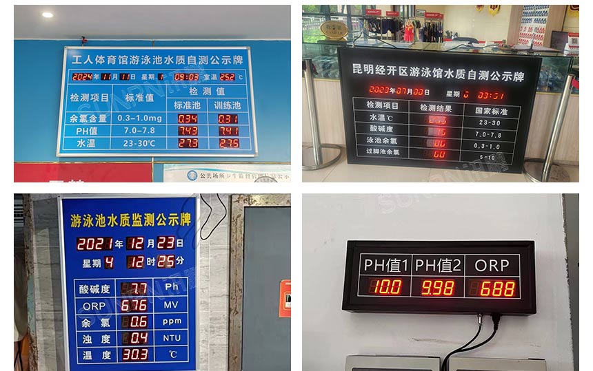 讯鹏液晶水质检测公示牌案例 讯鹏液晶水质检测公示牌案例