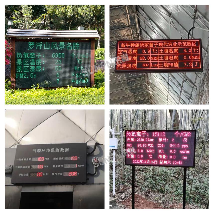 讯鹏科技环境监测显示屏-案例实拍