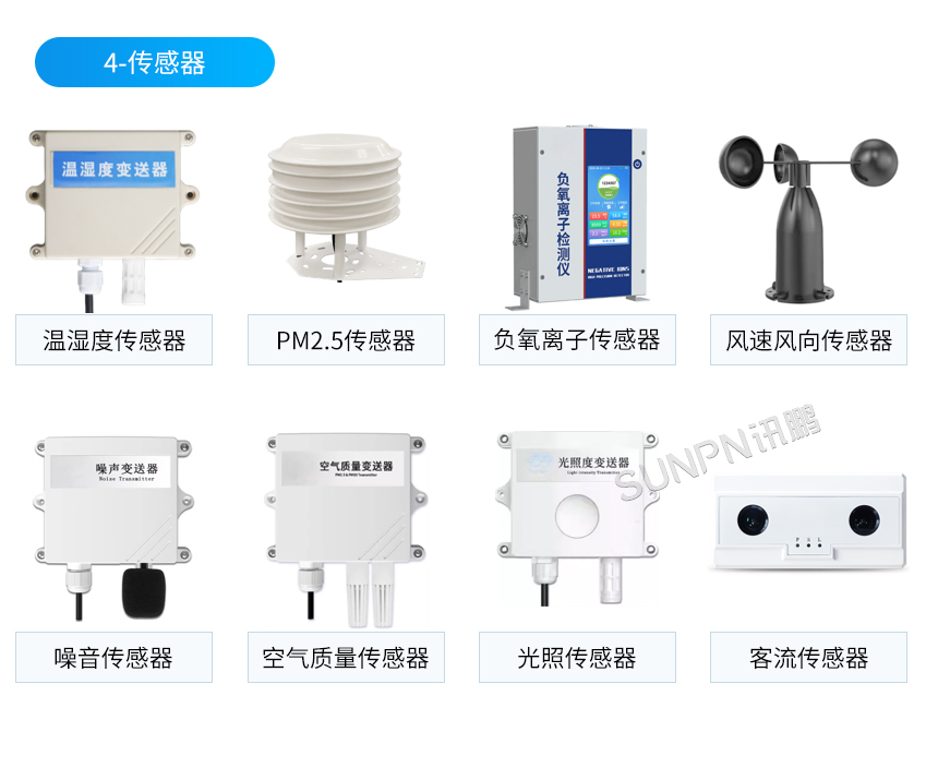 讯鹏环境监测系统传感器选型
