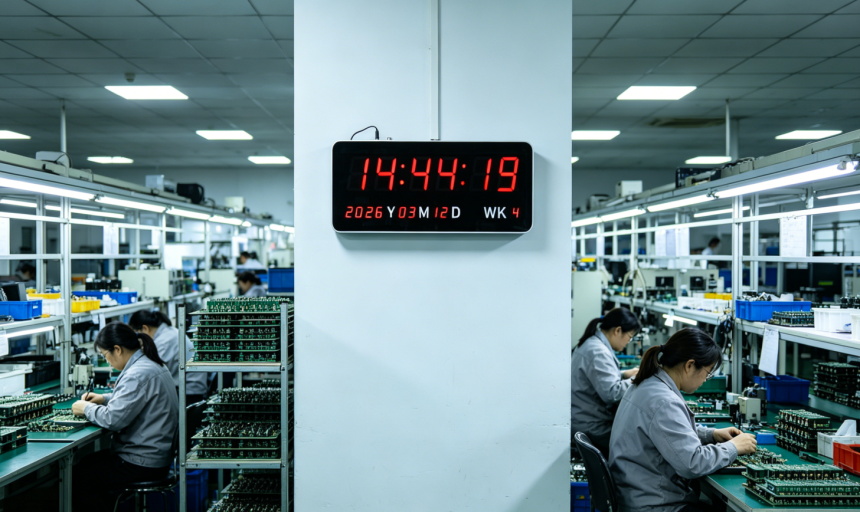 ntp电子钟在工厂的应用案例