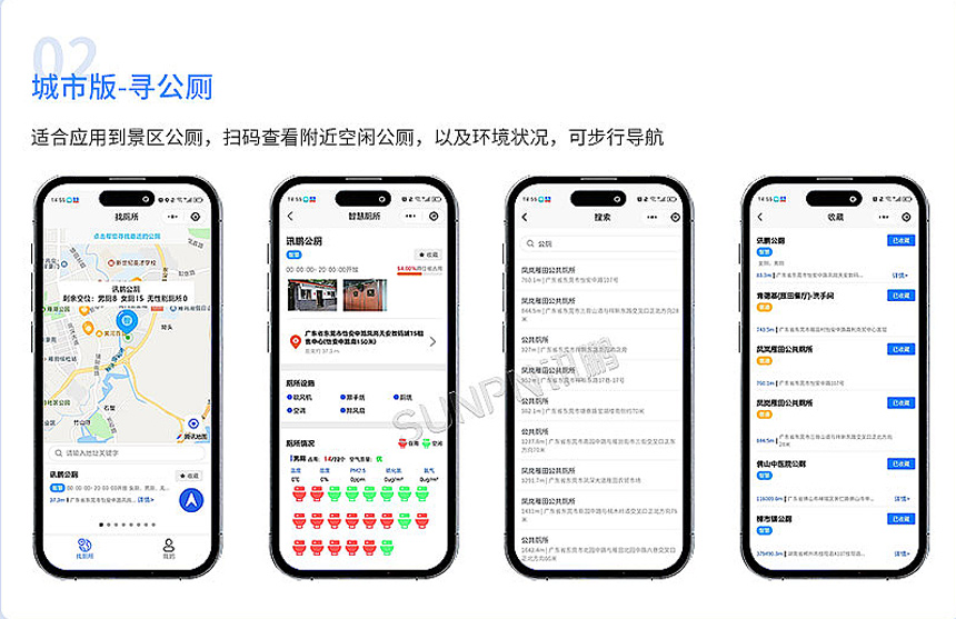 讯鹏智慧公厕系统-小程序引导