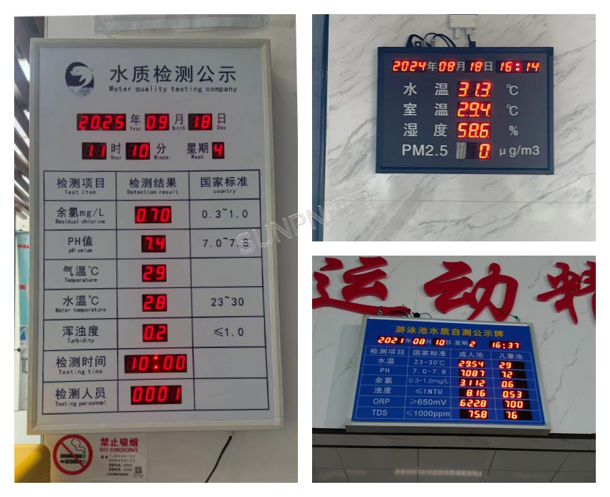 讯鹏水质监控公示牌-案例实拍