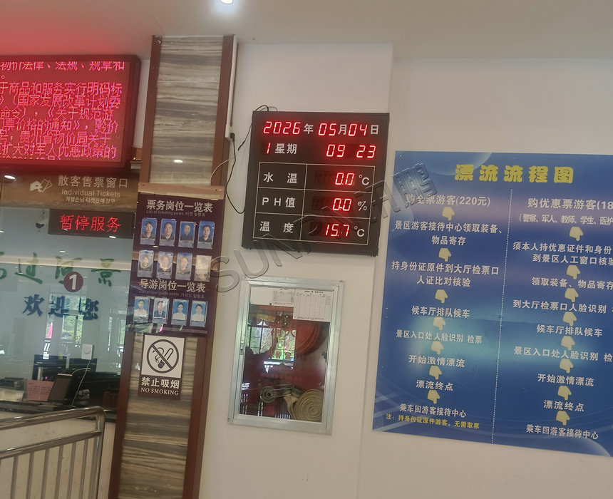 水质监控显示屏应用案例
