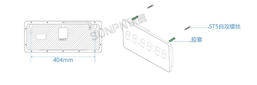 讯鹏4G网络同步时钟-安装图示