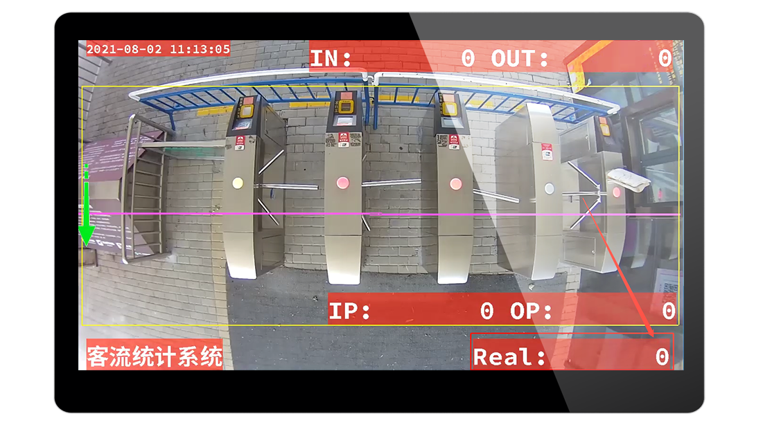 客流系统数据采集画面