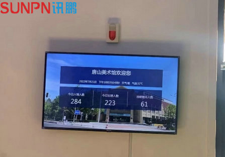 美术馆客流分析显示屏